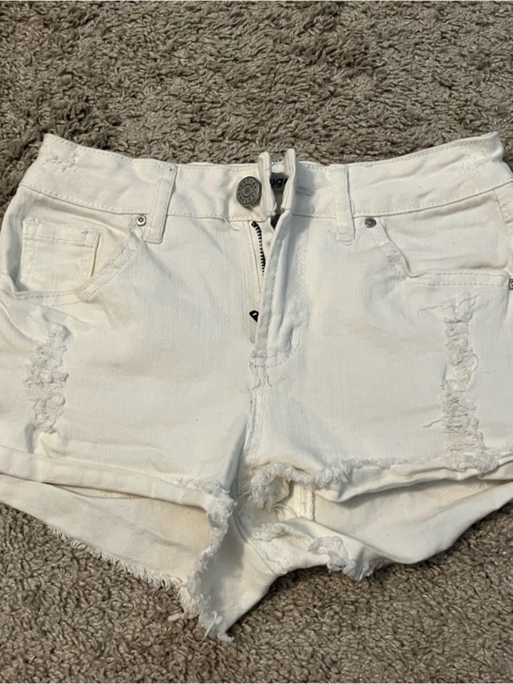 🌸 4 for $10 🌸 refuge White Distressed High-Rise Denim Shorts